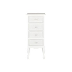 Chest of drawers Home ESPRIT White Wood MDF Wood Romantic 40 x 36 x 100 cm