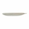 Tray White MDF Wood Leaf of a plant 59,5 x 3 x 21,6 cm Decoration (6 Units)