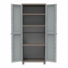 Broom cupboard Terry Jrattan 369 Grey 68 x 37,5 x 170 cm Plastic 3 Shelves