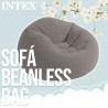 Inflatable Armchair Intex Grey 107 x 69 x 104 cm (6 Units)