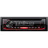 Radio CD for Cars Kenwood KD-T702BT Black Red