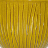 Set of Planters 38 x 38 x 35 cm Ceramic Yellow (3 Pieces)