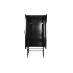 Cupboard DKD Home Decor Black Grey Resin Bone MDF Wood 75 x 40 x 181 cm