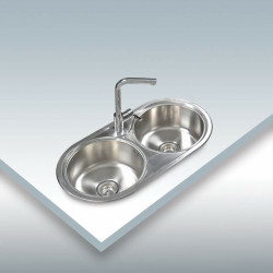 Sink with Two Basins Cata R-2