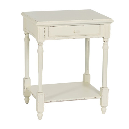 Nightstand White Fir wood DMF 60 x 49 x 75 cm