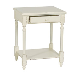 Nightstand White Fir wood DMF 60 x 49 x 75 cm