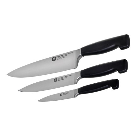 Knife Set Zwilling 35048-000-0 Black Steel (3 Units) Plastic