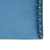 Headboard 160 x 6 x 60 cm Synthetic Fabric Blue