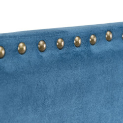 Headboard 160 x 6 x 60 cm Synthetic Fabric Blue