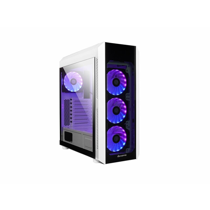 ATX Semi-tower Box Chieftec GL-03W-OP White Black