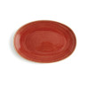 Serving Platter Ariane Terra Oval Ceramic Red (Ø 32 cm) (6 Units)