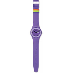 Men's Watch Swatch PROUDLY VIOLET (Ø 41 mm)