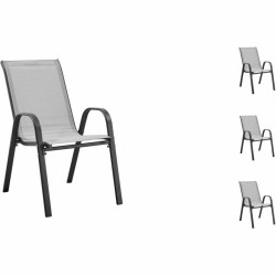 Garden chair 4 Units Grey