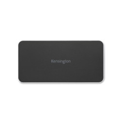 USB Hub Kensington Replicador móvil 4K dual USB-C sin controladores UH1460P con alimentación pass-through de 85 W Black/Silver