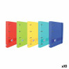 Ring binder Oxford Live & Go Multicolour A4+ (10 Units)