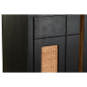 Sideboard DKD Home Decor Black Rattan Mango wood (160 x 40 x 90 cm)