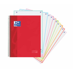 Notebook Oxford Europeanbook 10 School Classic Red A4 150 Sheets (5 Units)