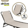 Sun-lounger Aktive Cream 190 x 32 x 58 cm