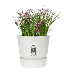 Plant pot Elho Greenville Circular White Plastic (Ø 29,5 x 27,8 cm)