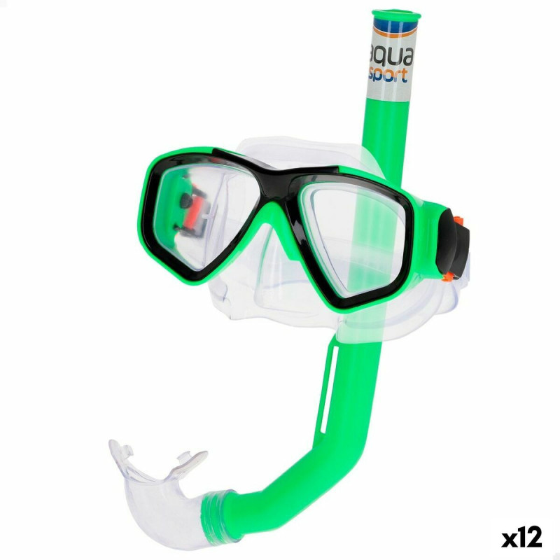 Snorkel Goggles and Tube Colorbaby Aqua Sport Children's (12 Units)