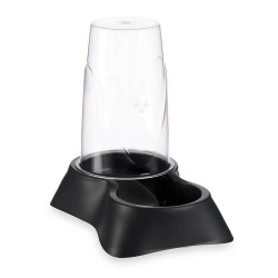 Pet feeding dish Dispenser Black polypropylene 3,5 L 21,5 x 32,5 x 32,5 cm (4 Units)