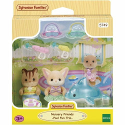 Dolls House Accessories Sylvanian Families 5749 Nursery Friends Pool Fun trio