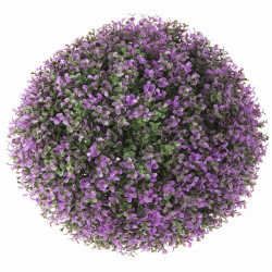 Decorative Plant   Ball Lavendar Plastic 40 x 40 x 40 cm