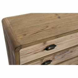 Chest of drawers DKD Home Decor Brown Wood Metal Natural Modern Loft 90 x 30 x 97 cm