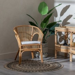 Armchair 57 x 58 x 80 cm Natural Rattan