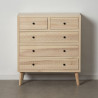 Chest of drawers MARIE 85 x 40 x 95 cm Natural Wood DMF