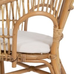 Armchair 57 x 58 x 80 cm Natural Rattan