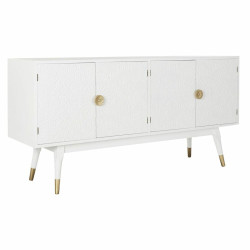 Sideboard DKD Home Decor   White Golden Fir MDF Wood 160 x 42 x 80 cm