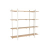 Shelves Home ESPRIT White Metal Fir 188 x 42 x 180 cm