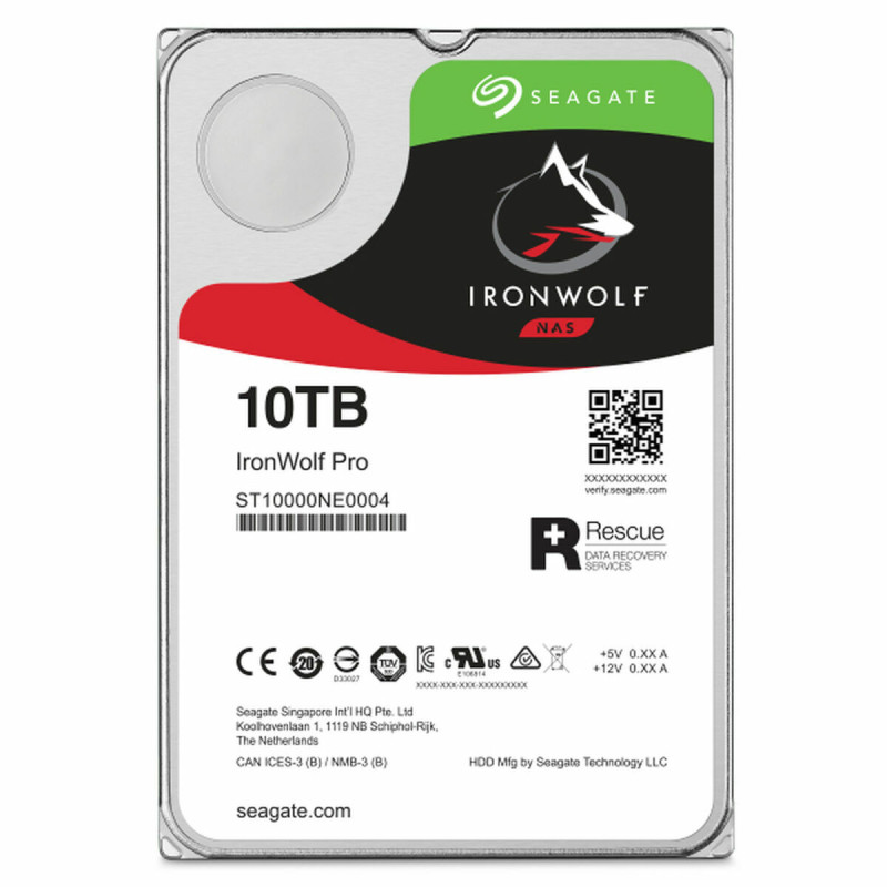 Hard Drive Seagate IronWolf Pro ST10000NT001 3,5" 10 TB