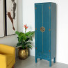 Cupboard ORIENTE Blue Iron DMF 55 x 33 x 185 cm