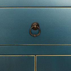 Cupboard ORIENTE Blue Iron DMF 55 x 33 x 185 cm