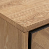 Hall Table with Drawers SPIKE 91 x 40 x 84,5 cm Natural Metal Wood