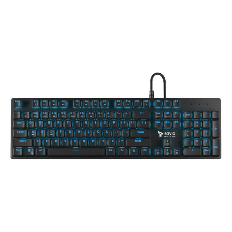 Keyboard Savio RX FULL Blue Black QWERTY