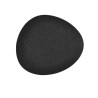 Flat Plate Bidasoa Fosil Black Ceramic Oval 22,8 x 20,1 x 2,2 cm (9Units)