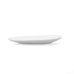 Flat Plate Bidasoa Fosil White Ceramic Squared 21,1 x 20,3 x 2,3 cm (9Units)