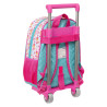 School Rucksack with Wheels The Bellies 26 x 34 x 11 cm Purple Turquoise White