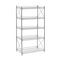 Shelves Confortime Metal 52 x 34 x 110 cm (2 Units)