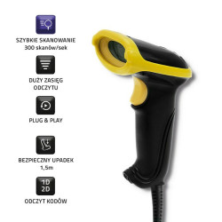 Barcode Reader Qoltec 50867