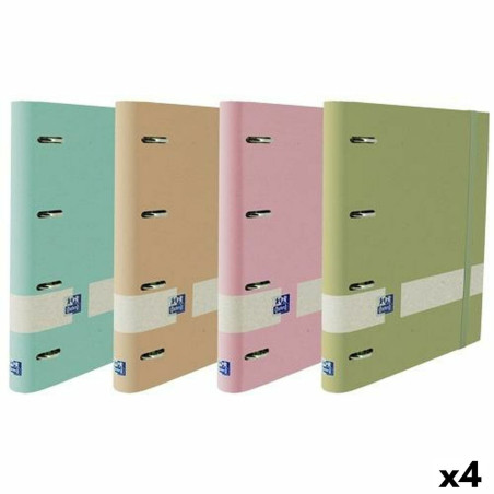 Ring binder Oxford Nature Multicolour A4+ (4 Units)