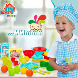 Toy Food Set Colorbaby Kitchenware and utensils 31 Pieces (6 Units)