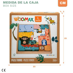 Animals Puzzle Woomax + 2 Years (6 Units)