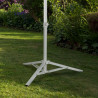 Base for beach umbrella Aktive White Metal 61 x 49,5 x 61 cm (6 Units)