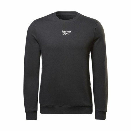 Men’s Sweatshirt without Hood Reebok RI Tape Crew Black