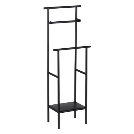 Free-Standing Towel Rack Black Iron 20,8 x 13 x 61,5 cm