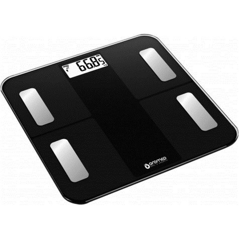 Digital Bathroom Scales Oromed ORO-SCALE BLUETOOTH BLACK Black